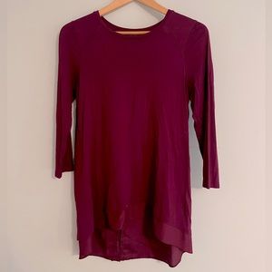 The Limited, maroon, 3/4 sleeved, tunic (size S), like new/perfect condition
